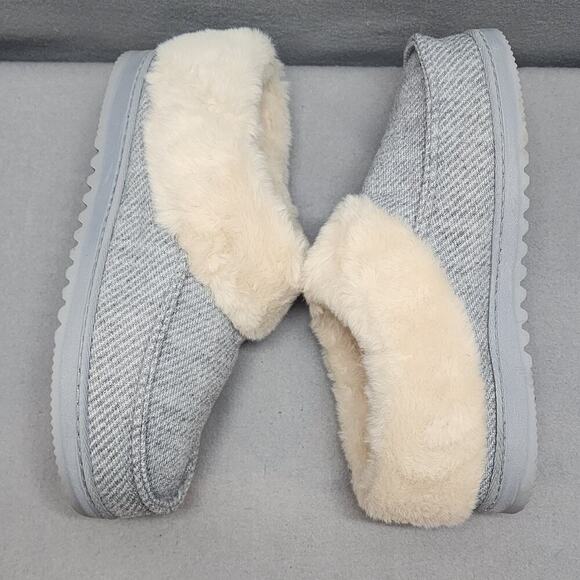 Dearfoams Women's Slide Scuff Slippers with Memory Foam (Large (9-10), Grey NWOB - Picture 3 of 8